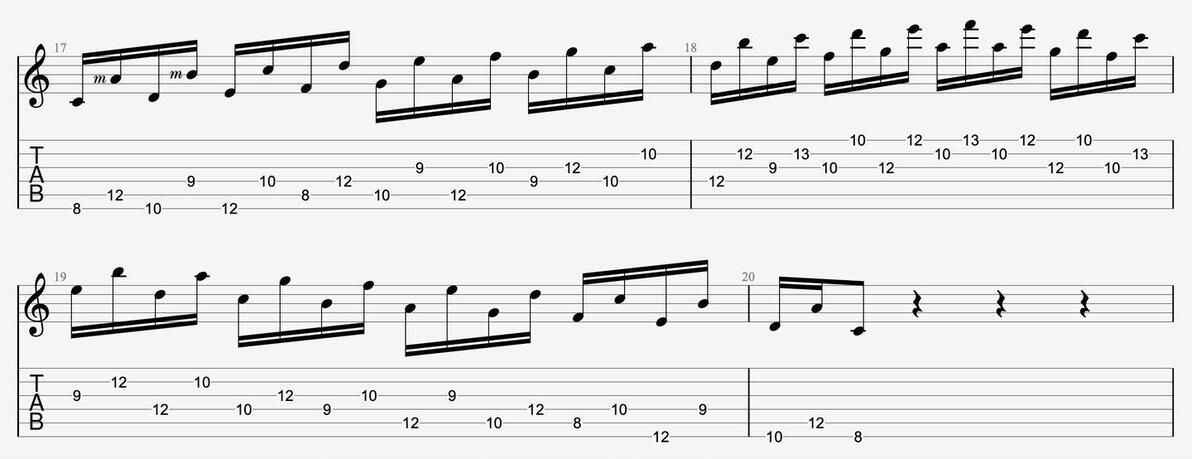 音阶练习目标_音程模进练习方法_吉他的音阶练习