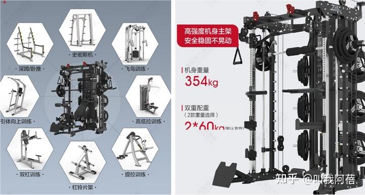 史密斯综合训练器_飞鸟架_史密斯一体机