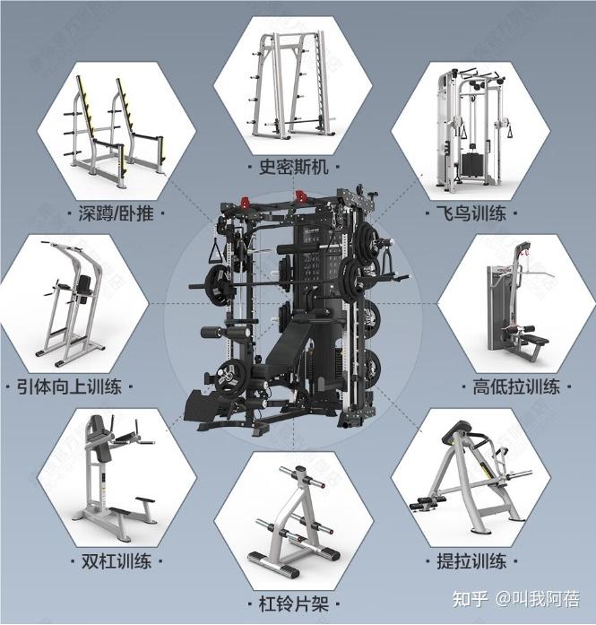 史密斯综合训练器_史密斯一体机_飞鸟架